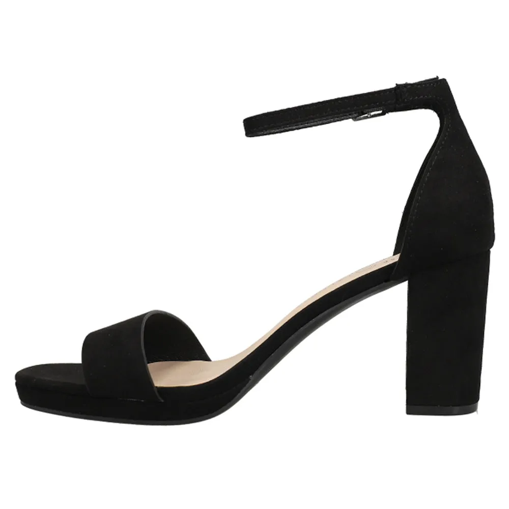 Teri Ankle Strap Block Heel Sandals