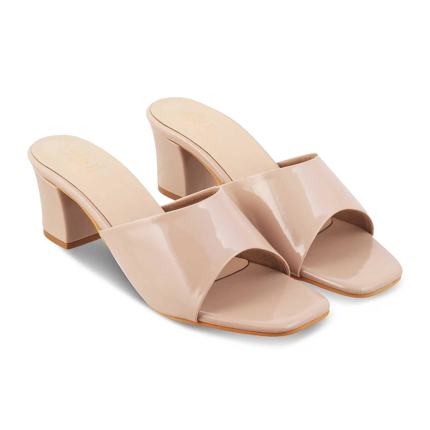 The Laguna Beige Women's Dress Block Heel Sandals Tresmode