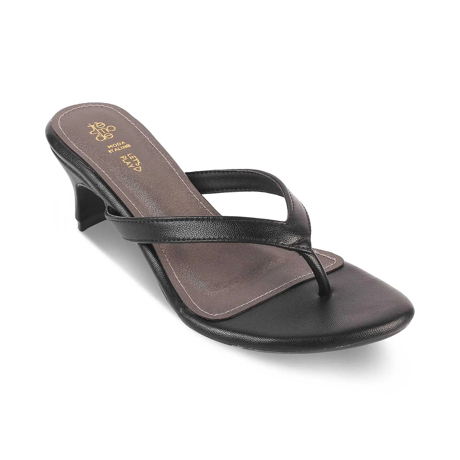 The Puglia Black Women's Dress Heel Sandals Tresmode