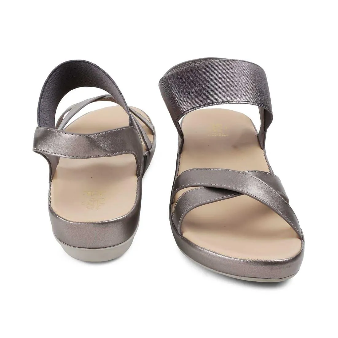 The South Pewter Women's Casual Wedge Sandals Tresmode