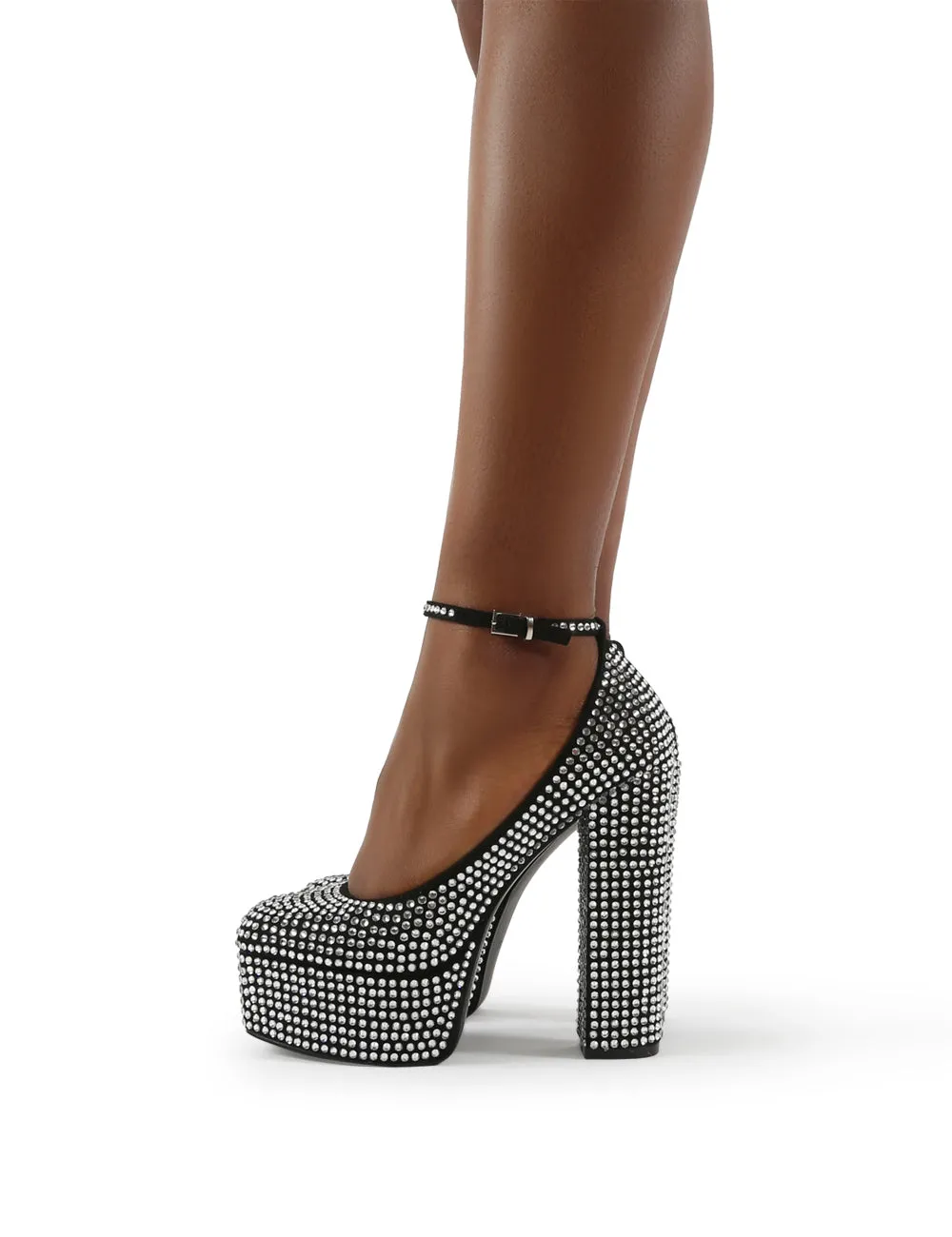 Tokyo Diamante Platform Block Heels