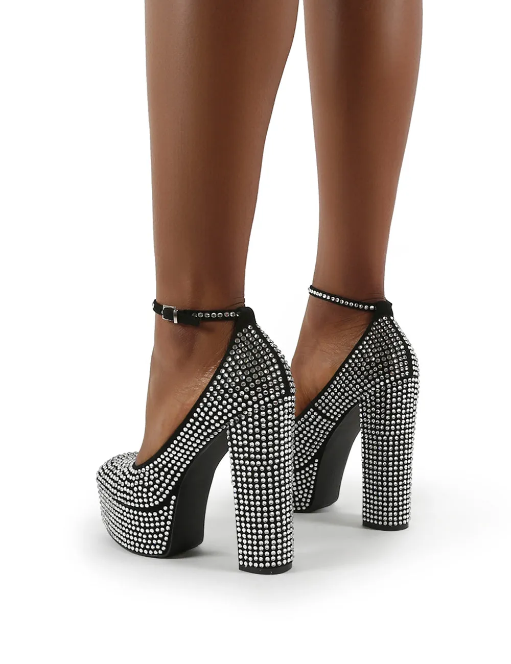 Tokyo Diamante Platform Block Heels