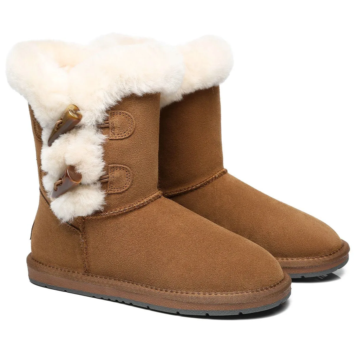 UGG 2-Button Shark Sheepskin Boot