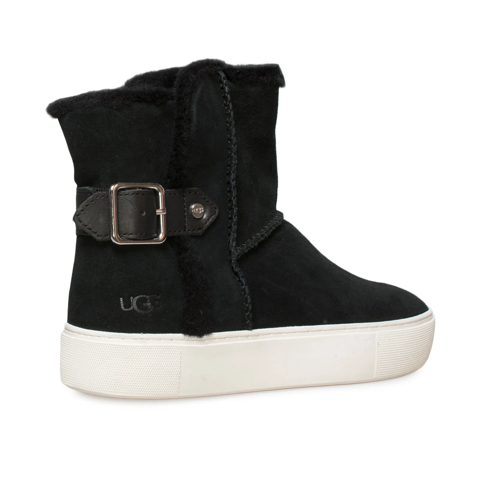 UGG Aika Black Suede Sneakers - Women's