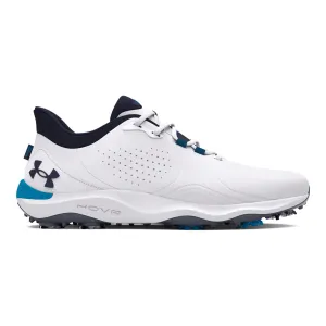 Under Armour Drive Pro Wide Golf Shoes - White / Capri