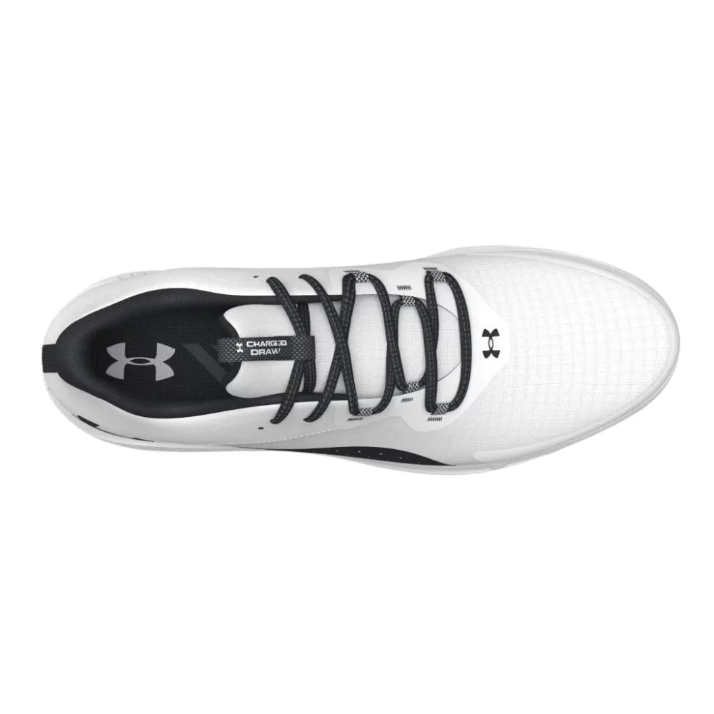 Under Armour Men's UA Charged Draw 2 Spikeless Golf Shoes - White