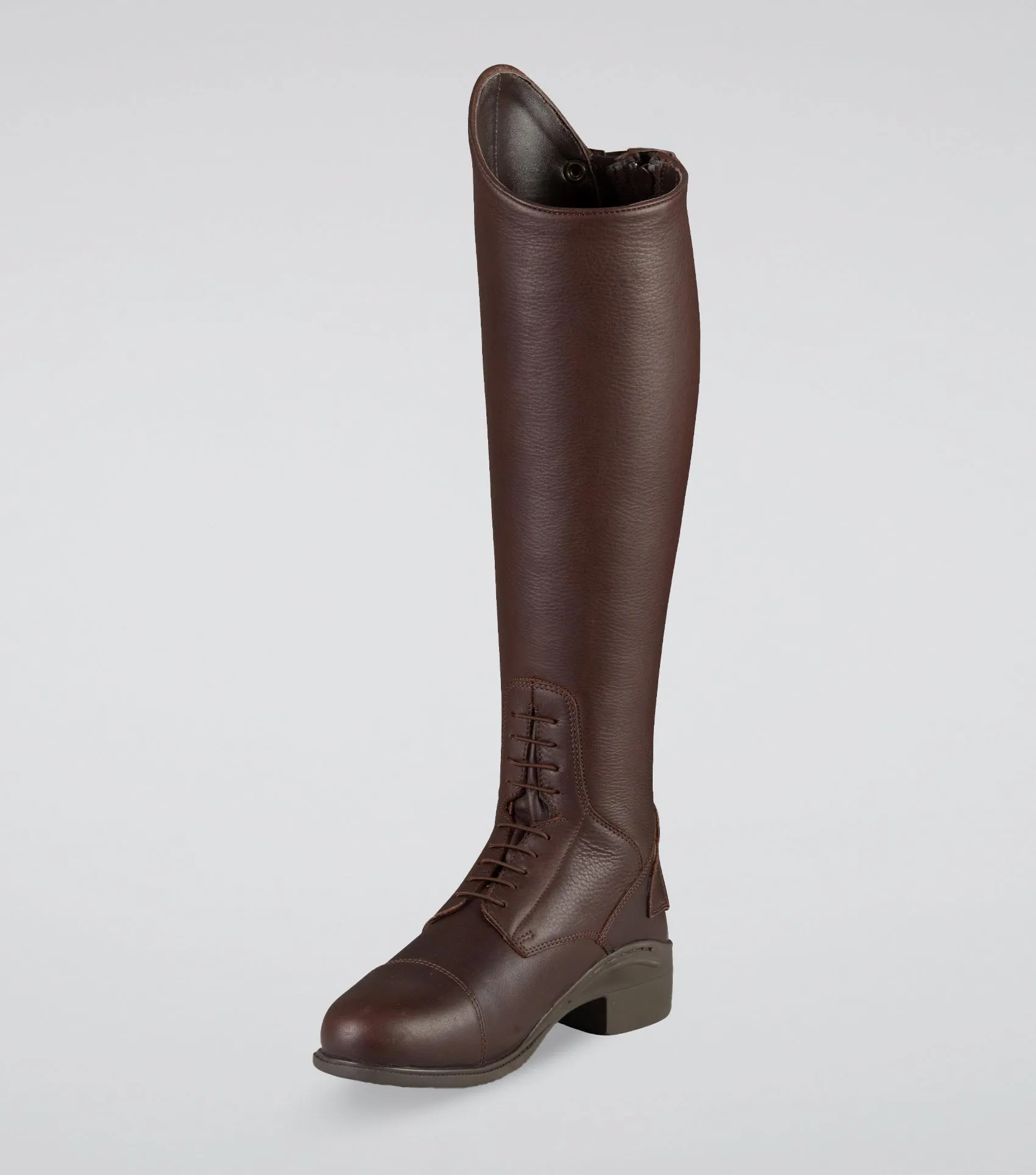 Vallardi Ladies Leather Field Tall Riding Boot Brown