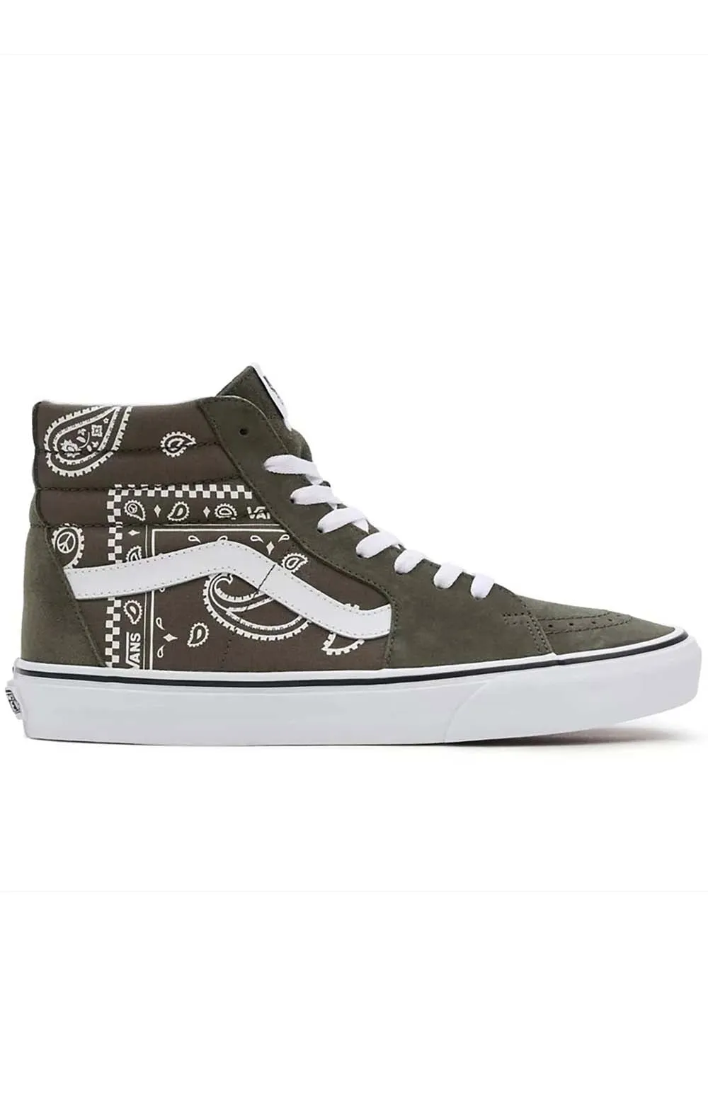 Vans Peace Paisley Sk8-Hi Men's Grape Leaf Shoes JMJB0F