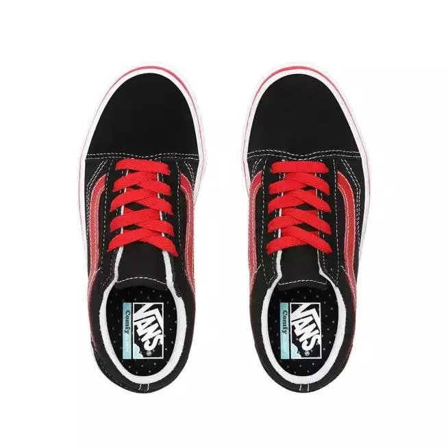 Vans sneakers da ragazzo Old Skool ComfyCush Pop VN0A4UHA4HJ1 nero-rosso