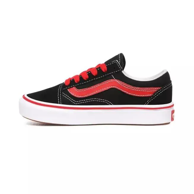 Vans sneakers da ragazzo Old Skool ComfyCush Pop VN0A4UHA4HJ1 nero-rosso