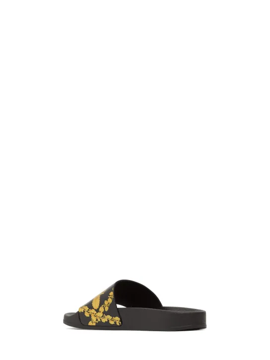 Versace   Baroque print rubber slide sandals 