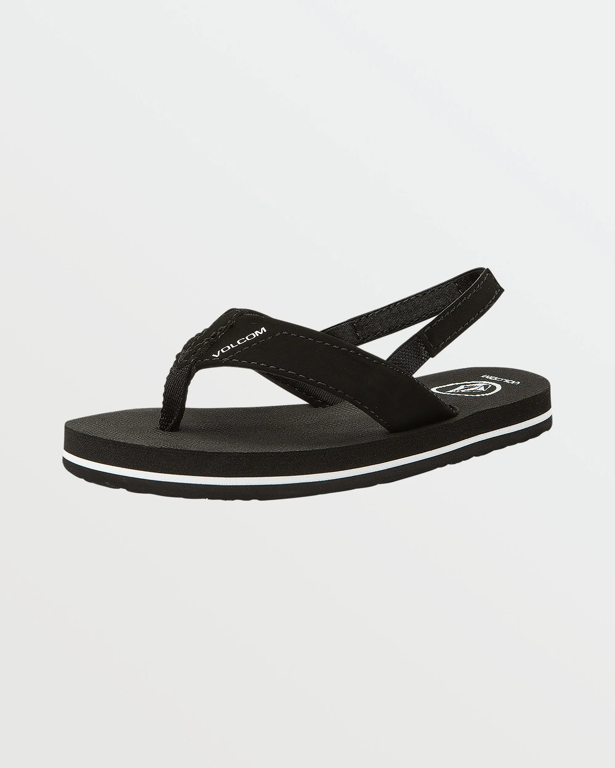 Victor Little Youth Sandals - Black