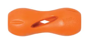 West Paw 8000384 Zogo flex Orange Quasi Synthetic Rubber Dog Treat Toy