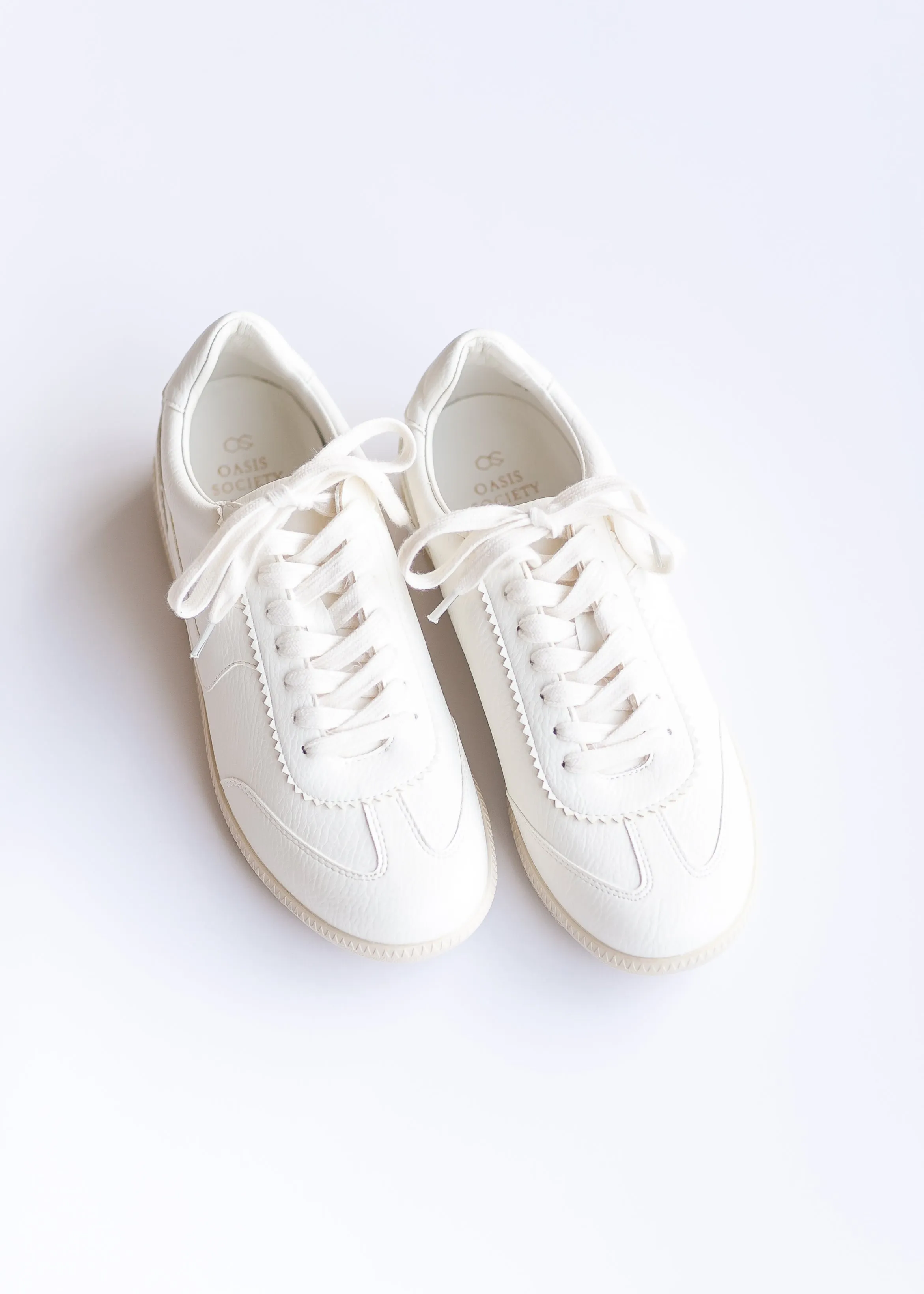 White Classic Low Top Sneakers - FINAL SALE