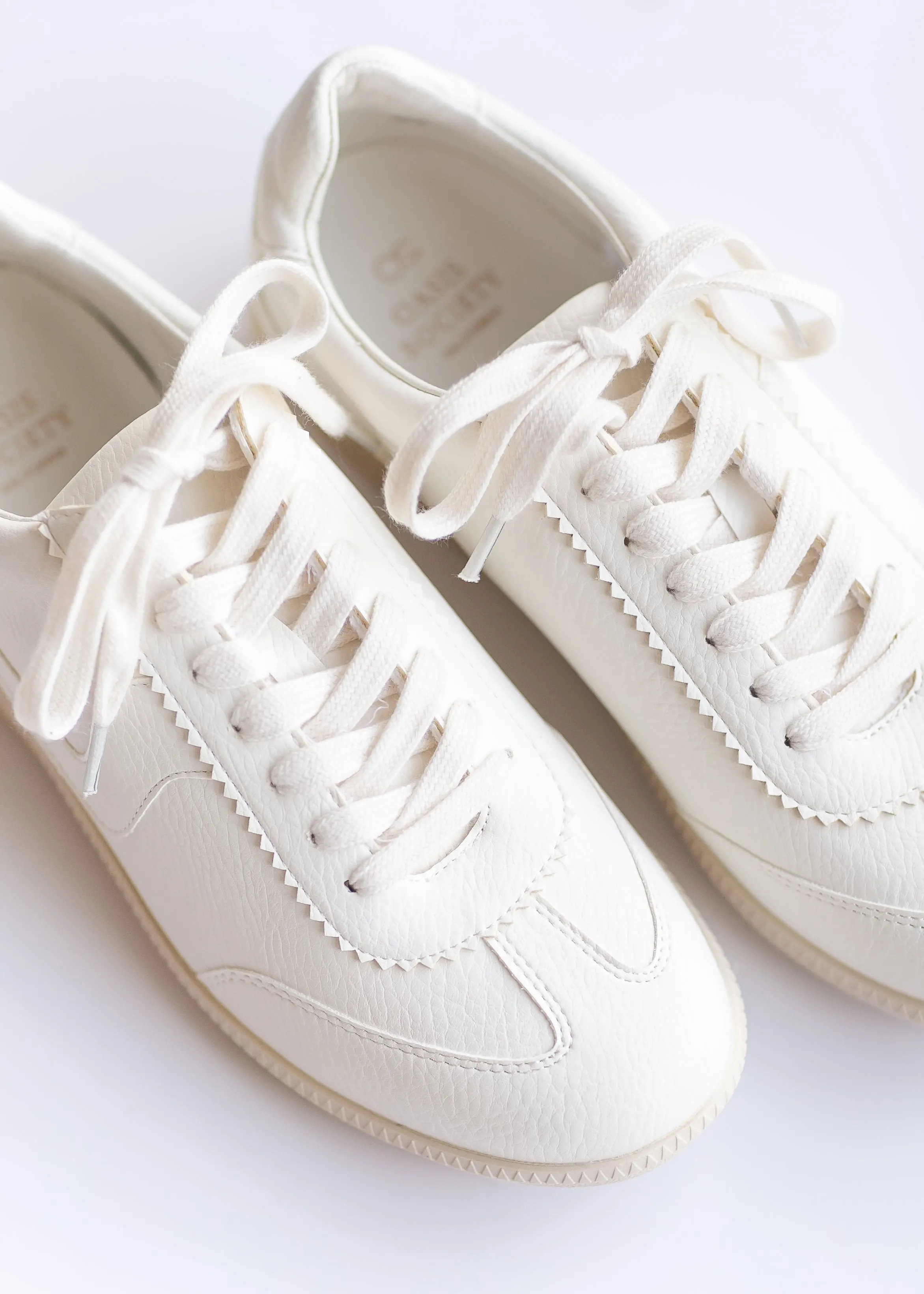 White Classic Low Top Sneakers - FINAL SALE