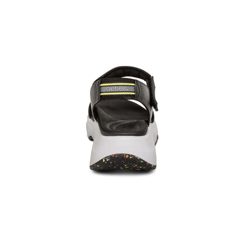 WOMEN'S AETREX WHIT SPORT SANDAL | BLACK