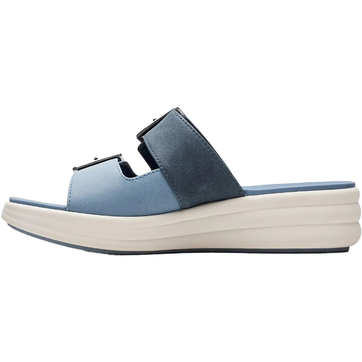 Women's Clarks CS Drift Buckle Denim Combi Synthetic