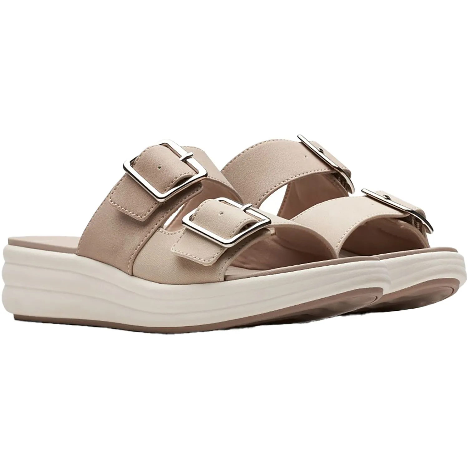 Women's Clarks CS Drift Buckle Sand Combi Synthetic