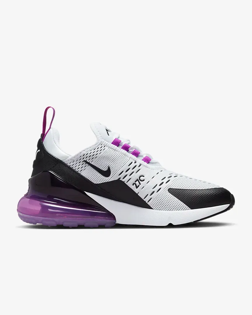 Women's Nike Air Max 270 White Black Fuchsia Dream AH6789-113