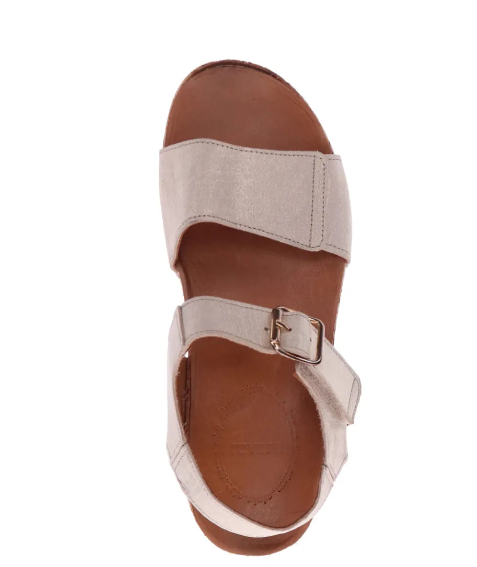 WOMEN'S REVERE GEORGIA SANDAL | GOLDEN LINEN