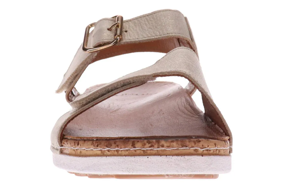 WOMEN'S REVERE GEORGIA SANDAL | GOLDEN LINEN