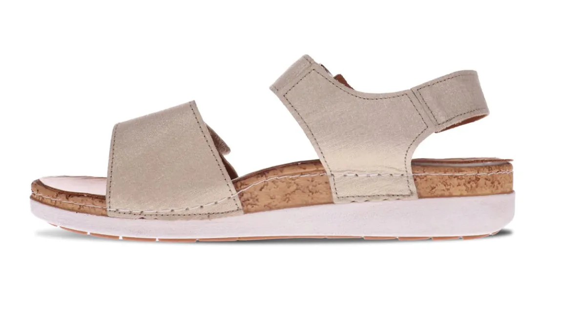 WOMEN'S REVERE GEORGIA SANDAL | GOLDEN LINEN