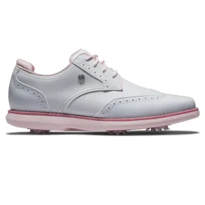 Womens Traditions Cleated Golf Shoes White/Pink - 2024