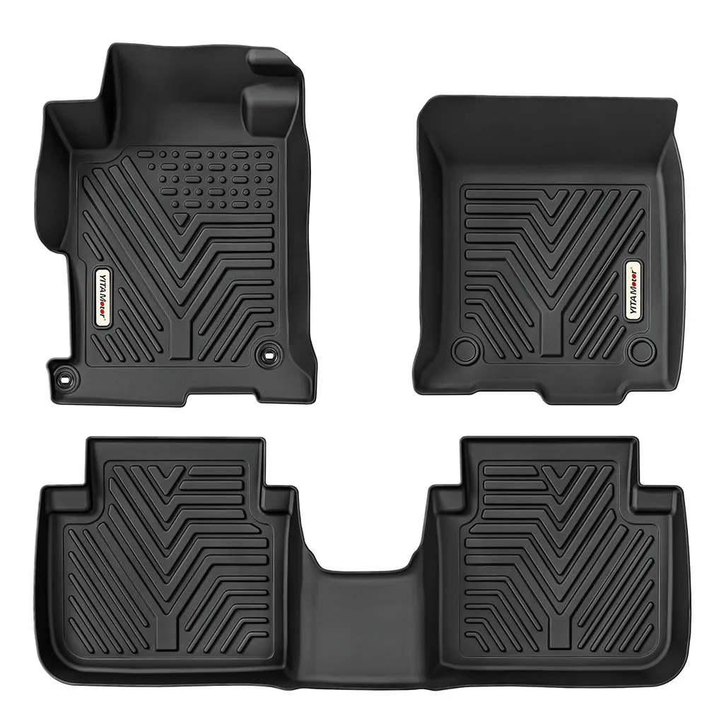 YITAMOTOR® 13-17 Honda Accord Sedans Floor Mats Floor Liners, 1st & 2nd Row All Weather Protection