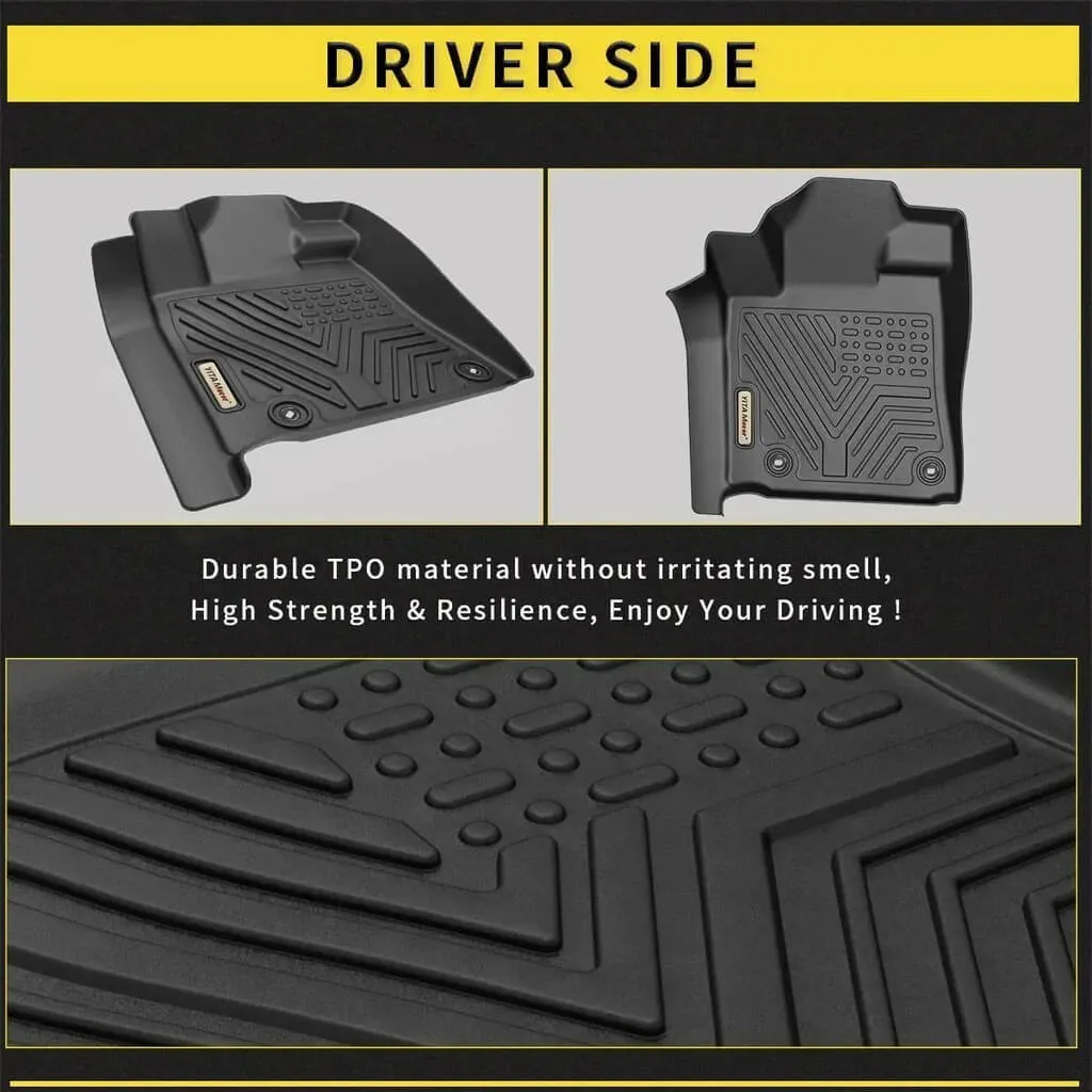 YITAMOTOR® 14-21 Toyota Tundra Double Cab & Crew Max Cab Floor Mats 1st & 2nd Row Floor Liners