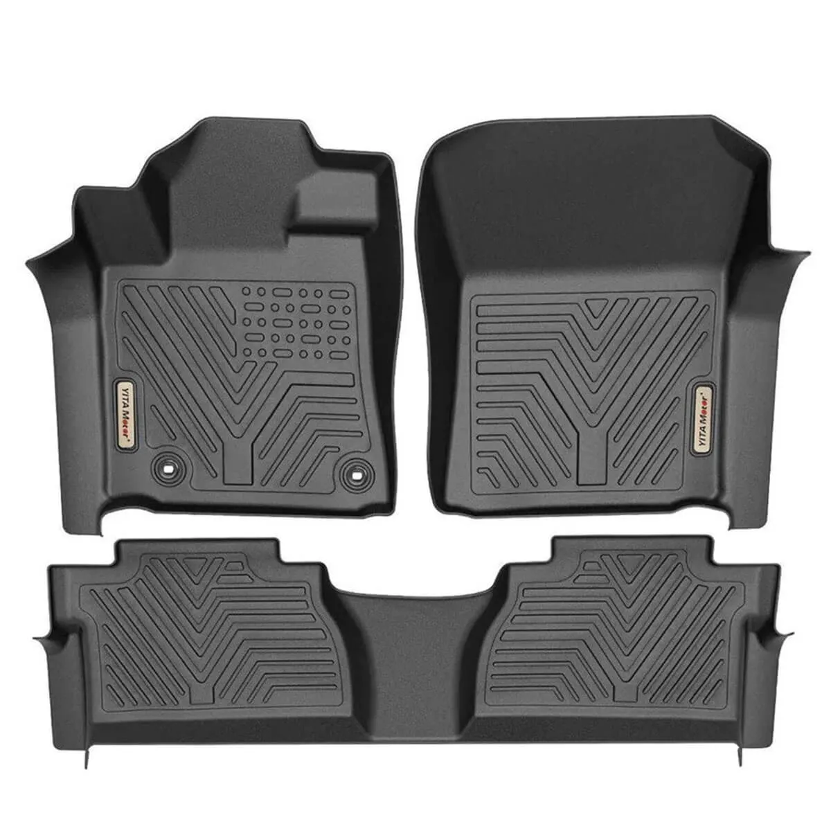 YITAMOTOR® 14-21 Toyota Tundra Double Cab & Crew Max Cab Floor Mats 1st & 2nd Row Floor Liners