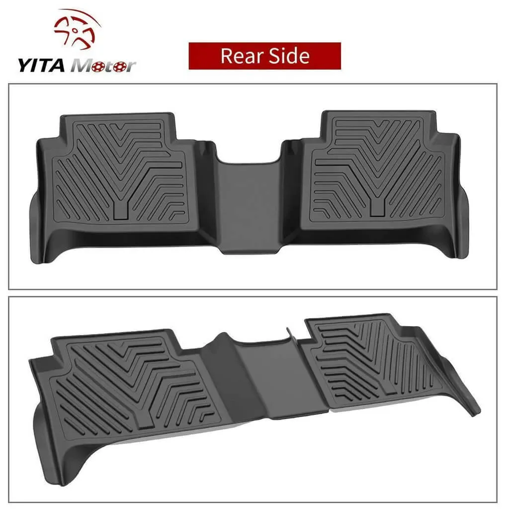 YITAMOTOR® 15-22 Chevy Colorado Crew Cab/GMC Canyon Crew Cab Floor Mats, 1st & 2nd Row All Weather Protection