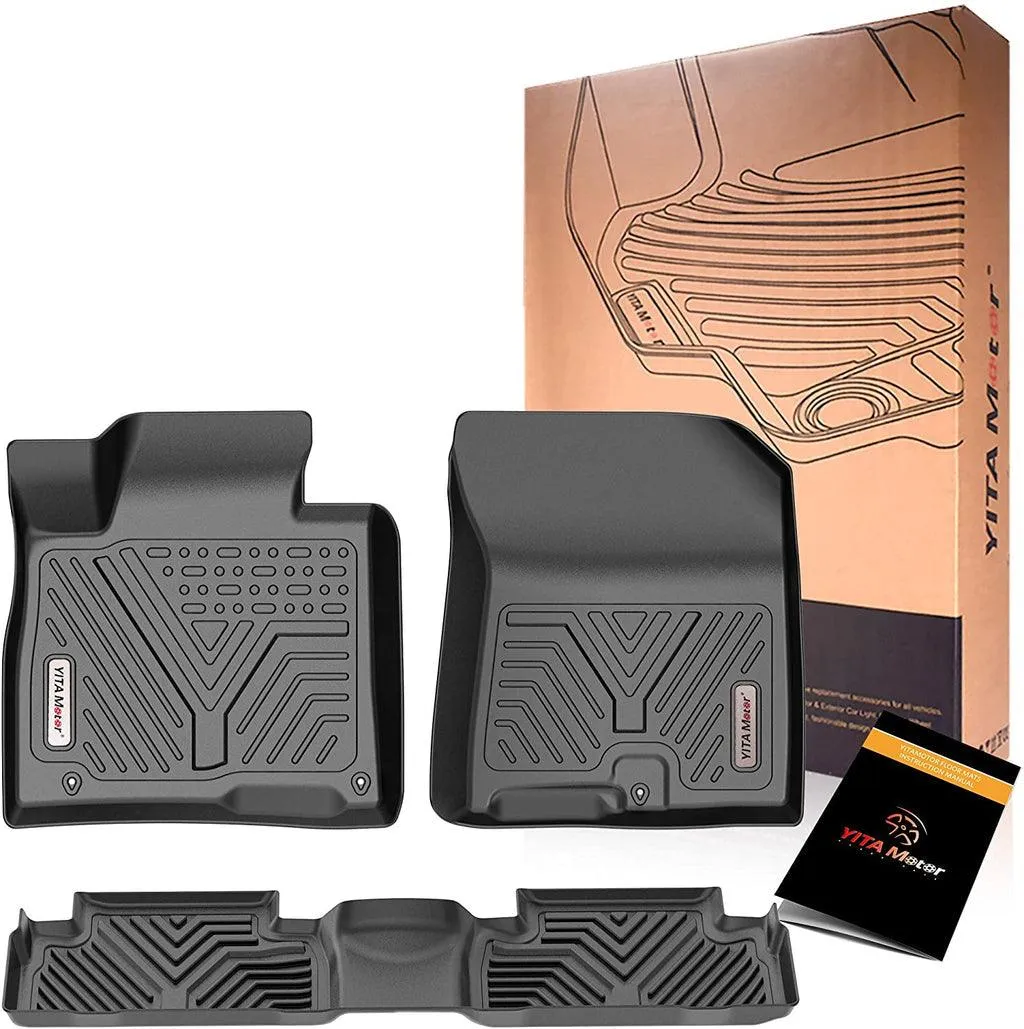 YITAMOTOR® 19-20 Hyundai Santa Fe 5 Passenger Models Floor Mats Liner, 1st, 2nd Row All-Weather Protection