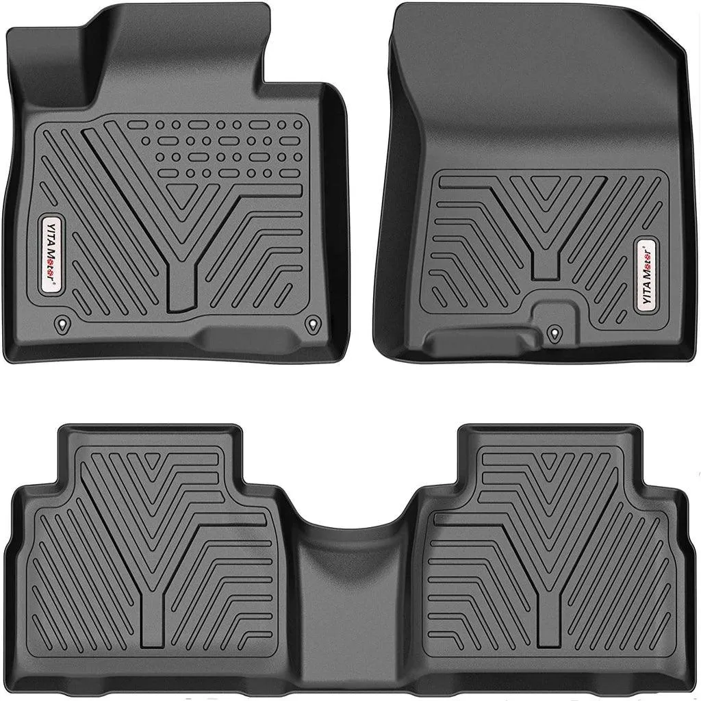 YITAMOTOR® 19-20 Hyundai Santa Fe 5 Passenger Models Floor Mats Liner, 1st, 2nd Row All-Weather Protection