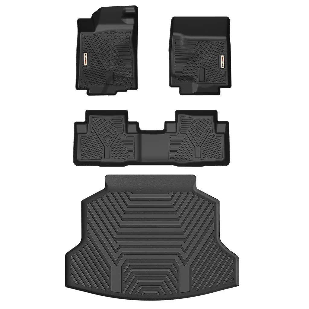 YITAMOTOR® 2012-2016 Honda CR-V Cargo Liner Floor Mats, Custom-Fit Black TPE Floor Liners, All-Weather Protection