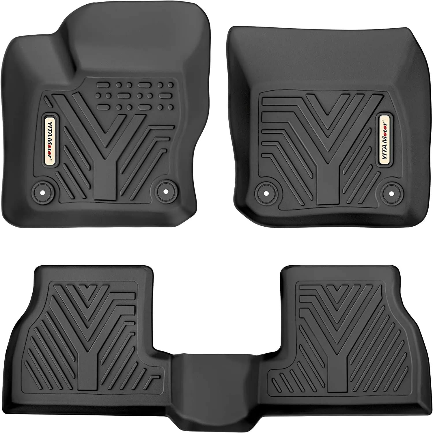 YITAMOTOR® 2012-2018 Ford Focus Floor Mats, Front 1st & 2nd Seat, All Weather Protection