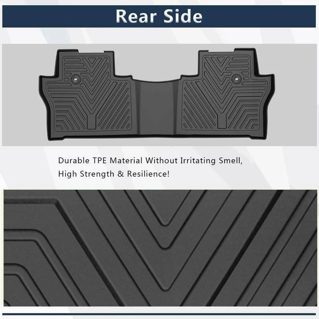 YITAMOTOR® 2016-2022 Honda Pilot Floor Mats, 1st & 2nd Row All Weather Protection