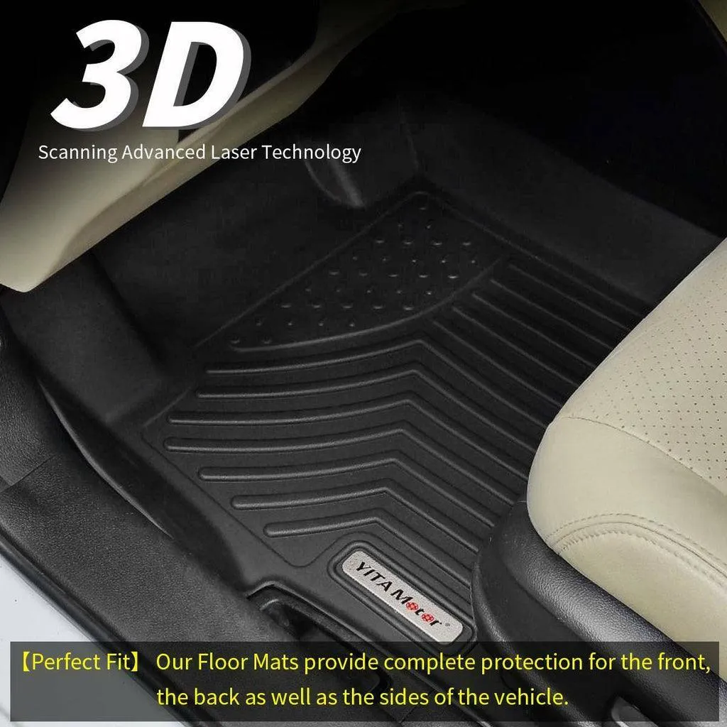 YITAMOTOR® 2016-2022 Honda Pilot Floor Mats, 1st & 2nd Row All Weather Protection