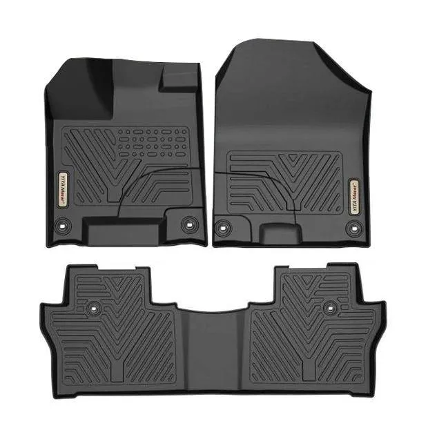 YITAMOTOR® 2016-2022 Honda Pilot Floor Mats, 1st & 2nd Row All Weather Protection