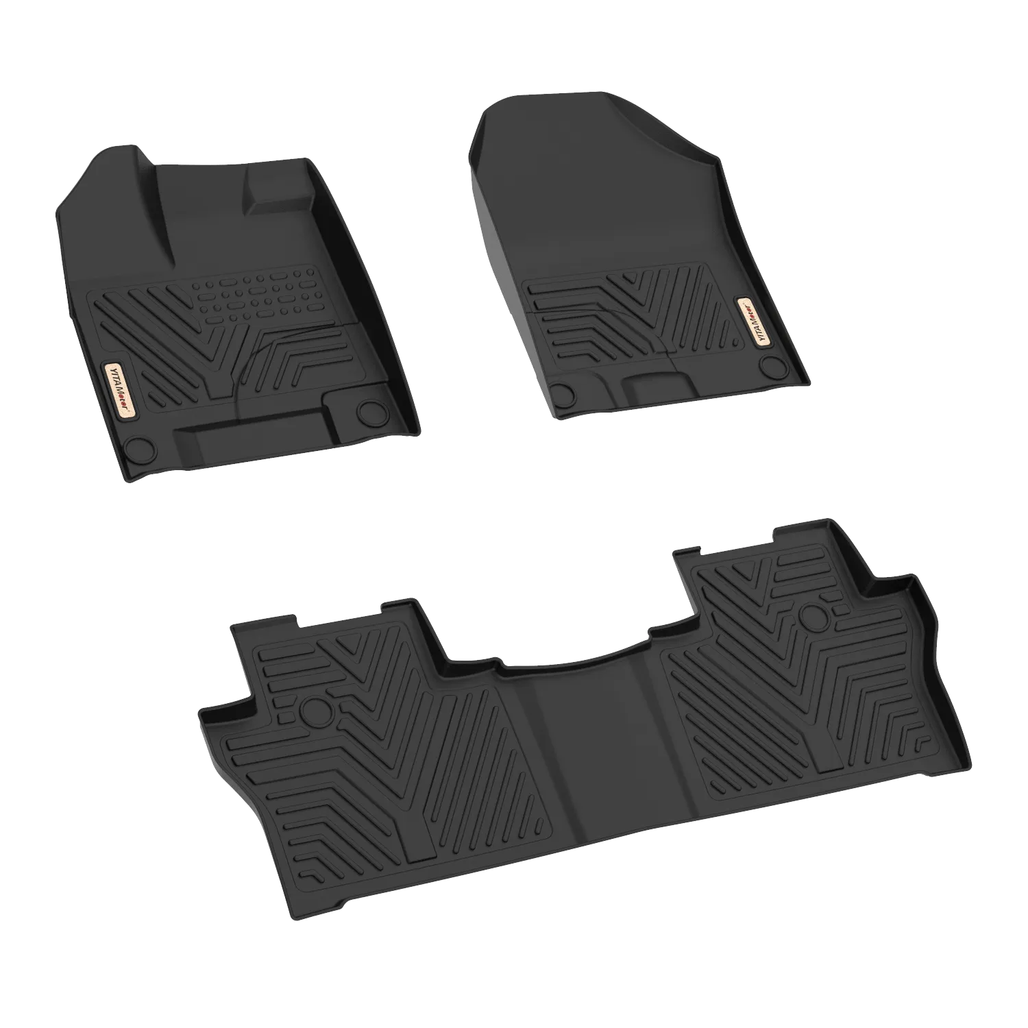 YITAMOTOR® 2016-2022 Honda Pilot Floor Mats, 1st & 2nd Row All Weather Protection