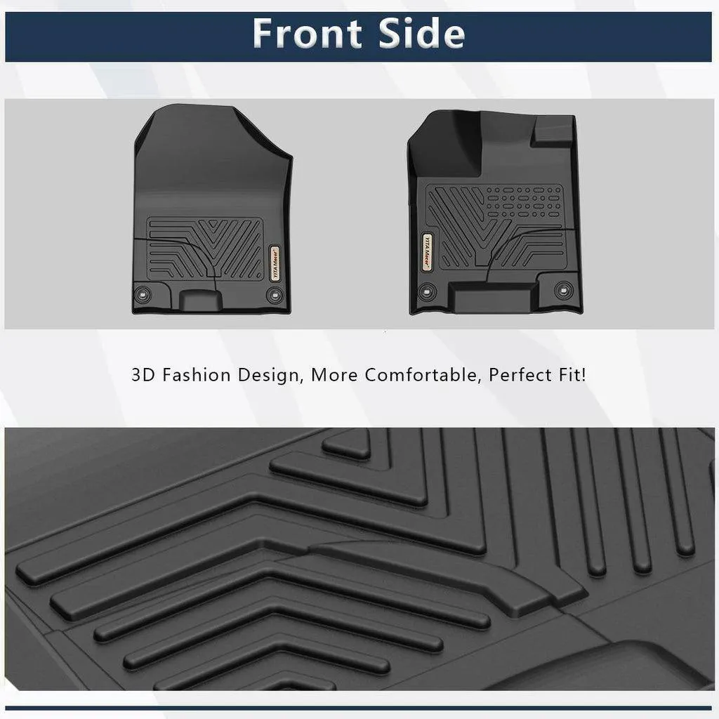 YITAMOTOR® 2016-2022 Honda Pilot Floor Mats, 1st & 2nd Row All Weather Protection