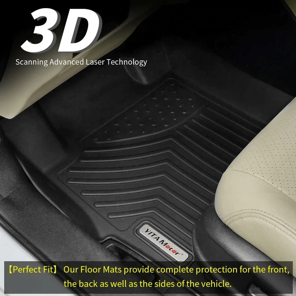 YITAMOTOR® 2018-2024 Honda Odyssey Floor Mats, 1st, 2nd & 3rd Row Custom-Fit Row Floor Liners