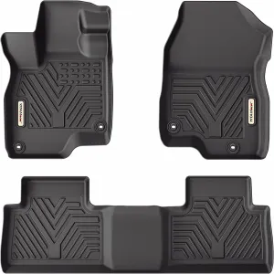 YITAMOTOR® 2019-2023 Acura RDX Floor Mats, Custom Fit Black TPE Floor Liners 1st & 2nd Row All-Weather Protection