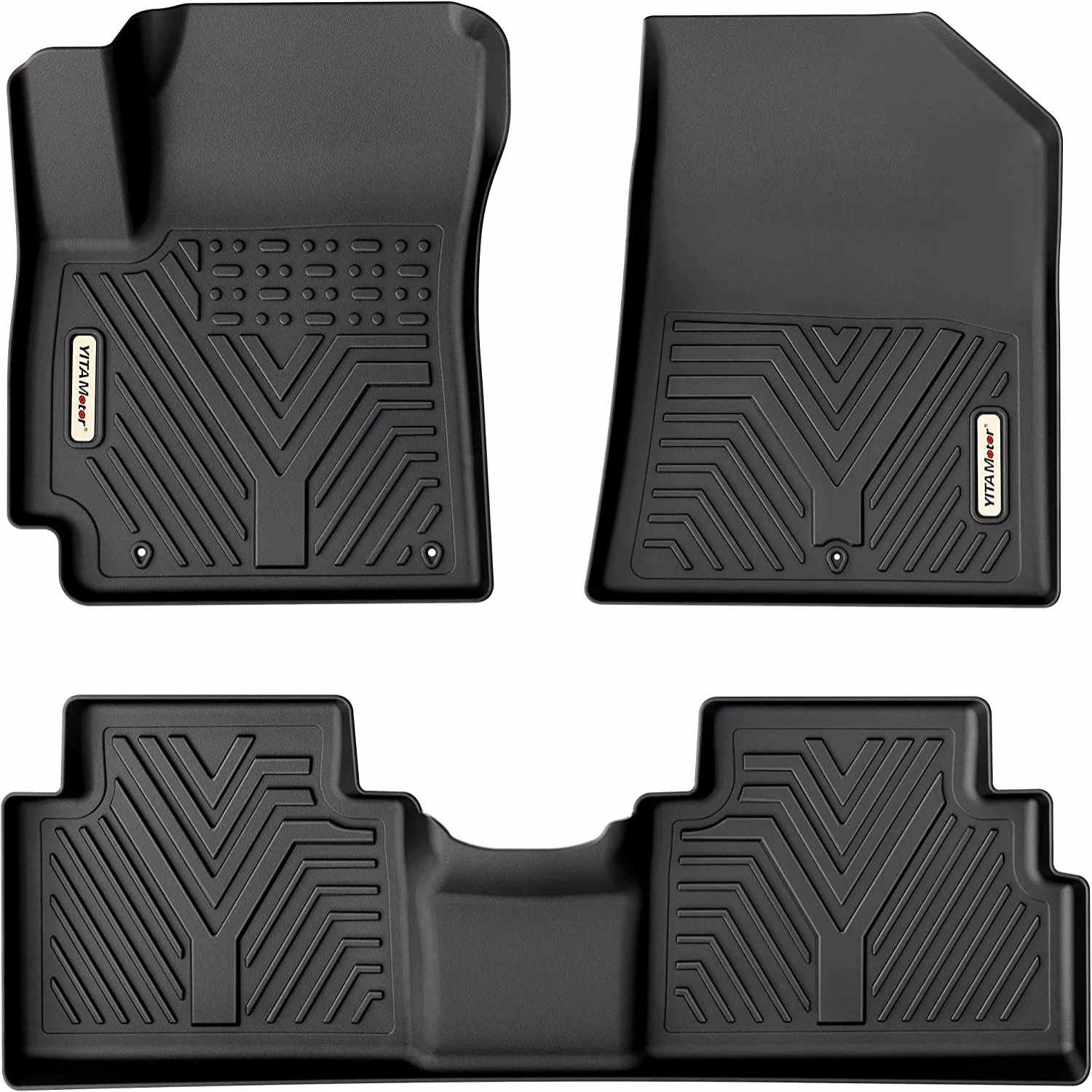 YITAMOTOR® 2020-2024 Kia Soul Floor Mats, 1st & 2nd Row All-Weather Protection