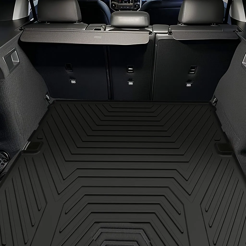 YITAMOTOR® 2020-2025 Ford Explorer Cargo Trunk Liner, All Weather Custom Fit Black Cargo Mats