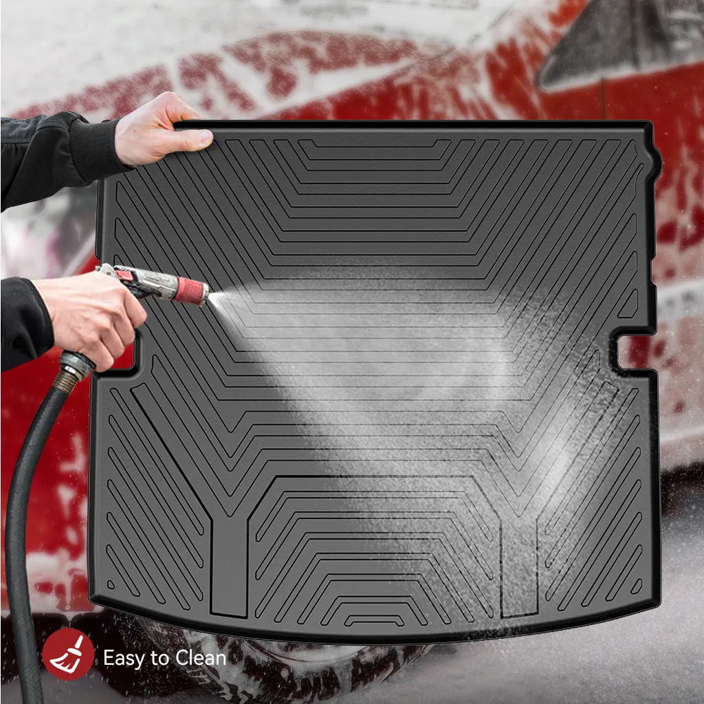 YITAMOTOR® 2020-2025 Ford Explorer Cargo Trunk Liner, All Weather Custom Fit Black Cargo Mats