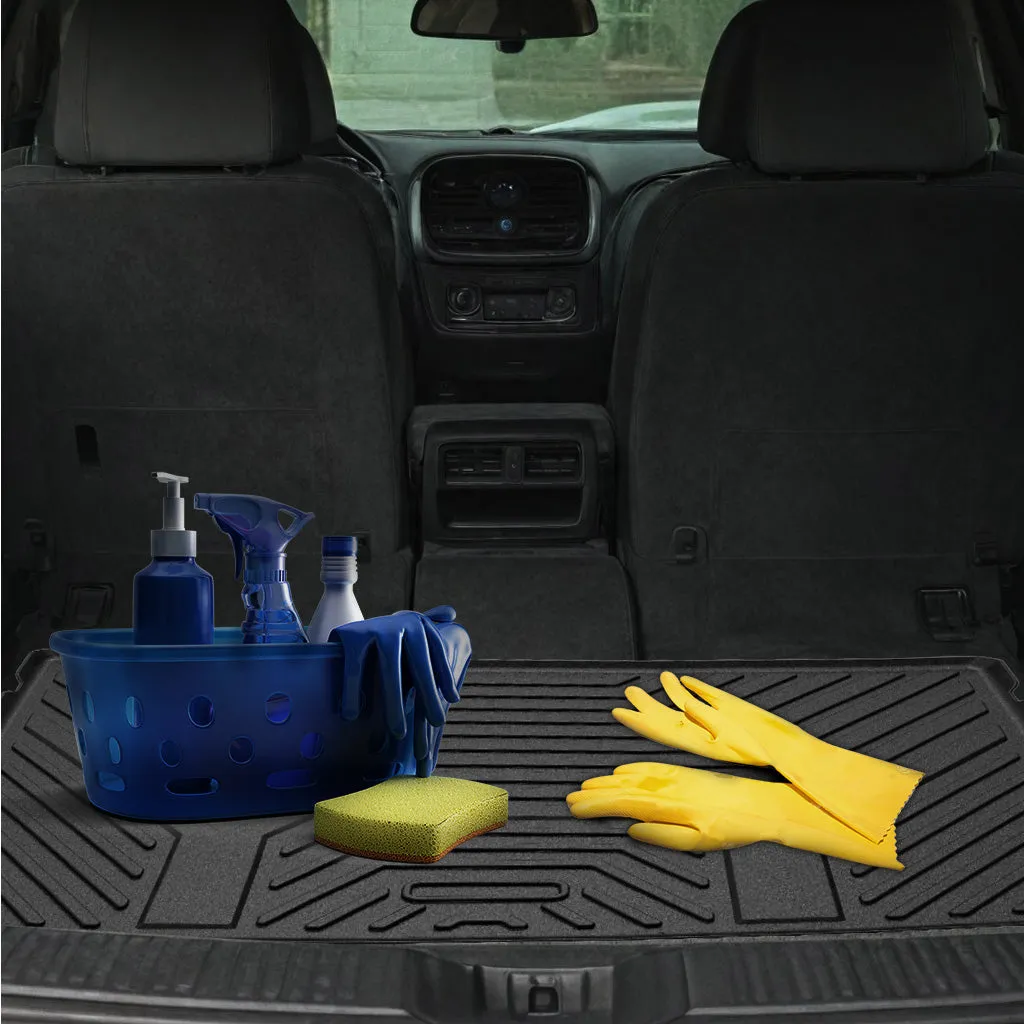 YITAMOTOR® 2020-2025 Ford Explorer Cargo Trunk Liner, All Weather Custom Fit Black Cargo Mats