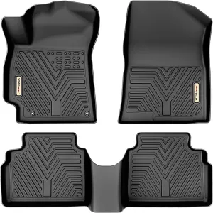 YITAMOTOR® 2021-2023 Hyundai Elantra Floor Mats, Custom Fit Floor Liner Black TPE All Weather Automotive Car Liner