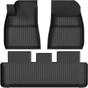 YITAMOTOR® All Weather 3D Molded Floor Mats for 2024 Tesla Model 3 Highland 3PCS TPE Liners