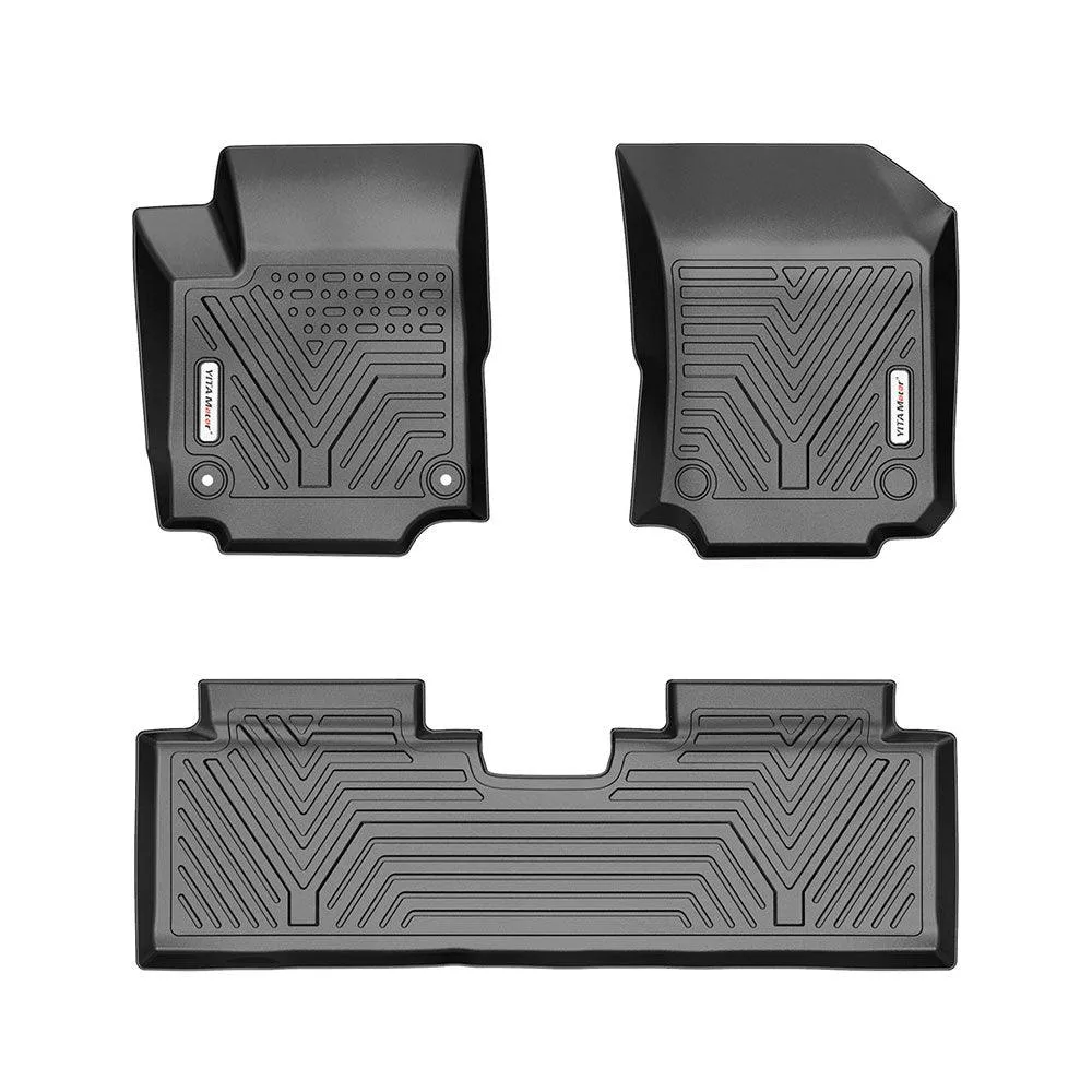 YITAMOTOR® All Weather Floor Mats For 2018-2024 Chevrolet Equinox Black 3pcs Set Floor Liners