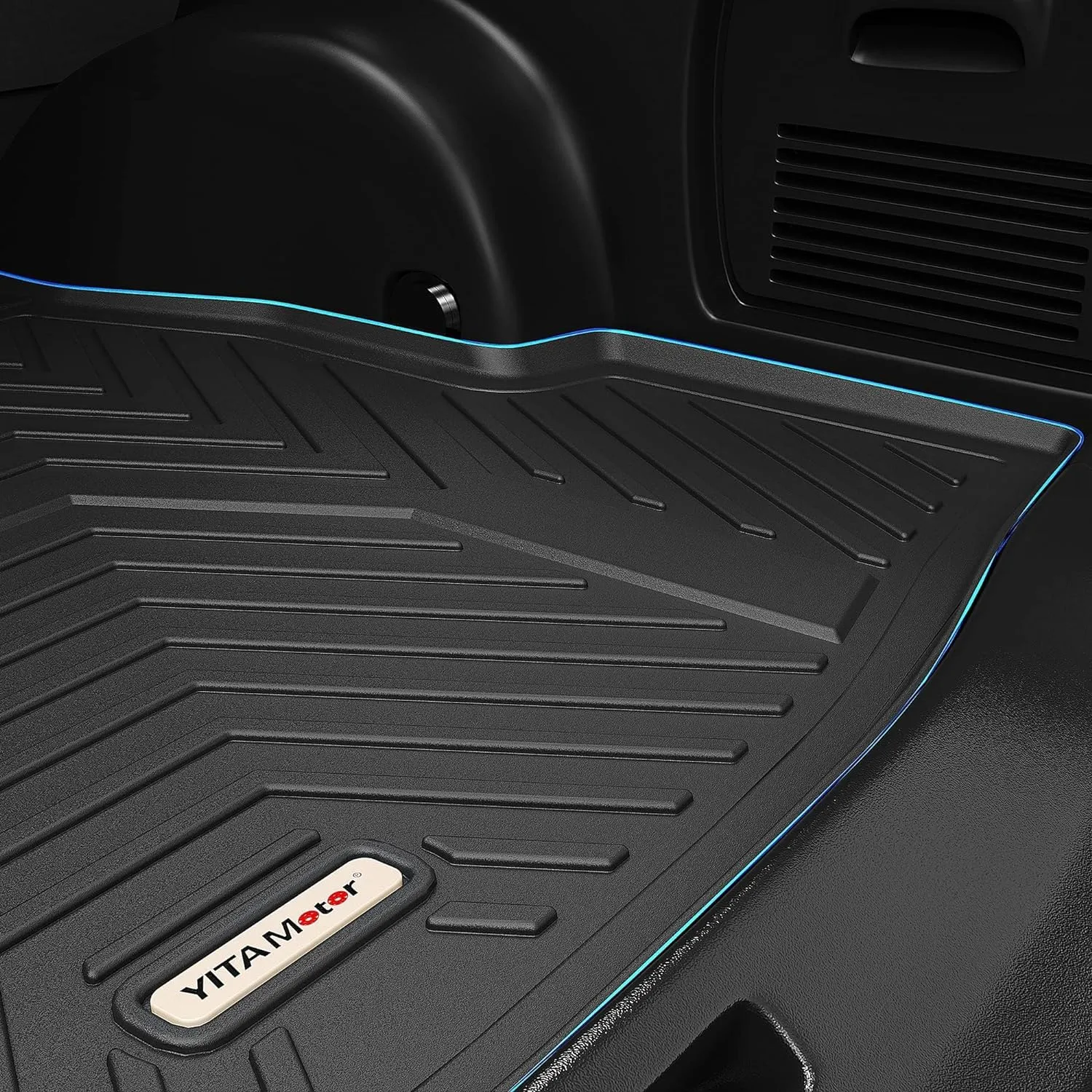 YITAMOTOR® Cargo Trunk Liner Compatible with 2023-2025 Honda Pilot, Cargo Mat with Backrest Mat Behind 3rd Row Back Seat Protector, All Weather Custom Fit Black Cargo Mats